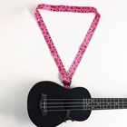 Ремень для укулеле Music Life "Кошечки", 50 см, розовый - фото 321427592