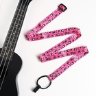 Ремень для укулеле Music Life "Кошечки", 50 см, розовый - Фото 2