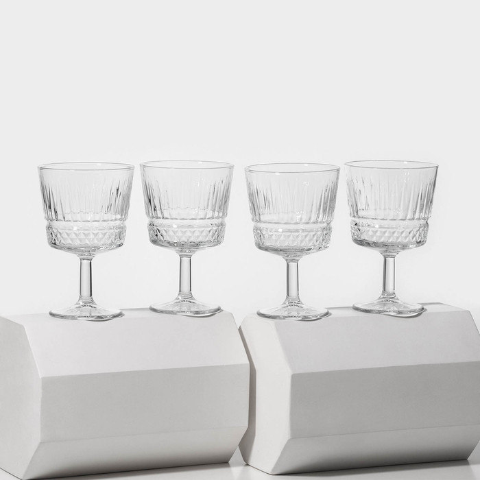 Бокалы для вина Paşabahçe ELYSIA, 260 мл, набор 4 шт., стекло, прозрачные - Фото 1