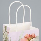 Пакет подарочный крафтовый, упаковка, «Время сиять», цветы, 12 х 21 х 9 см - Фото 5
