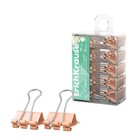 Набор зажимов для бумаг ErichKrause "Pastel Bloom", 19 мм, 10 штук, персиковые, в пэт-боксе - фото 25592811