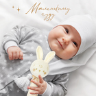 Игрушка - пищалка M&B «Новогодний зайка», бежевый - Фото 2