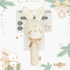 Игрушка - пищалка M&B «Новогодний зайка», бежевый - Фото 3