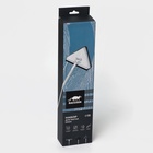 Щётка для окон, телескопическая ручка 47(80.5) см, поролон, две насадки из микрофибры с держателем 11.5×6.5 см - Фото 18