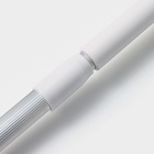 Щётка для окон, телескопическая ручка 47(80.5) см, поролон, две насадки из микрофибры с держателем 11.5×6.5 см - Фото 8