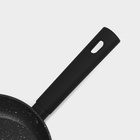 Сковорода Доляна «Первый дом», d=22 см, кованый алюминий, антипригарное покрытие, индукция, чёрная - Фото 4
