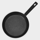 Сковорода Доляна «Первый дом», d=28 см, кованый алюминий, антипригарное покрытие, индукция, чёрная - Фото 3