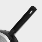 Сковорода Доляна «Первый дом», d=28 см, кованый алюминий, антипригарное покрытие, индукция, чёрная - Фото 5