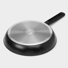 Сковорода Доляна «Первый дом», d=28 см, кованый алюминий, антипригарное покрытие, индукция, чёрная - Фото 6