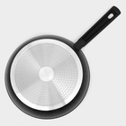 Сковорода Доляна «Первый дом», d=28 см, кованый алюминий, антипригарное покрытие, индукция, чёрная - Фото 7