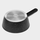 Ковш с крышкой Доляна «Первый дом», 1.2 л, d=18 см, антипригарное покрытие, индукция, алюминий, чёрный - Фото 8