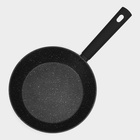 Сковорода Доляна «Первый дом», d=24 см, h=7 см, антипригарное покрытие, индукция, кованый алюминий, чёрная - Фото 3