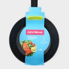 Сковорода Доляна «Первый дом», d=24 см, h=7 см, антипригарное покрытие, индукция, кованый алюминий, чёрная - Фото 9