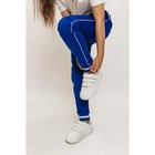 Брюки спортивные для девочек Isee, рост 122-128 см, цвет синий - Фото 5