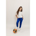 Брюки спортивные для девочек Isee, рост 122-128 см, цвет синий - Фото 8