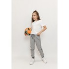Брюки спортивные для девочек Isee, рост 122-128 см, цвет серый - Фото 3