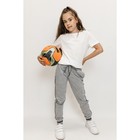 Брюки спортивные для девочек Isee, рост 122-128 см, цвет серый - Фото 4