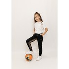 Брюки спортивные для девочек Isee, рост 122-128 см, цвет чёрный - Фото 4