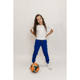 Брюки спортивные для девочек Isee, рост 140-146 см, цвет синий