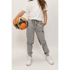 Брюки спортивные для девочек Isee, рост 122-128 см, цвет серый - Фото 9