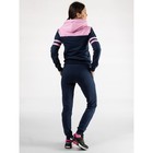 Костюм спортивный женский Isee, размер 44, цвет синий, розовый - Фото 3