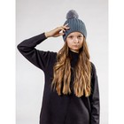 Шапка женская Isee, размер 52-56, цвет серый - фото 27811861