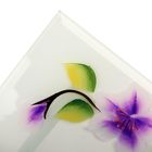 Фоторамка стекло "Фиолетовый вьюн" изогнутая, 10х15 см - Фото 4