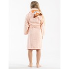 Халат махровый для девочки, рост 110-116 см, цвет абрикосовый - Фото 2