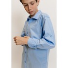 Сорочка верхняя для мальчиков Isee, рост 110-116 см, цвет голубой - Фото 15