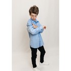 Сорочка верхняя для мальчиков Isee, рост 170-176 см, цвет голубой - фото 27811871