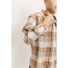 Сорочка верхняя для мальчиков Isee, рост 134-140 см, цвет коричневый - Фото 5