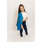 Костюм спортивный для девочек Isee, рост 128-134 см, цвет бирюзовый, синий - фото 27811892