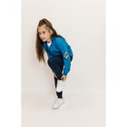 Костюм спортивный для девочек Isee, рост 128-134 см, цвет бирюзовый, синий - фото 27811885