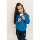 Костюм спортивный для девочек Isee, рост 128-134 см, цвет бирюзовый, синий - фото 27811886