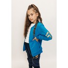 Костюм спортивный для девочек Isee, рост 128-134 см, цвет бирюзовый, синий - фото 27811890