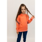 Костюм спортивный для девочек Isee, рост 134-140 см, цвет персиковый, деним - фото 110615443
