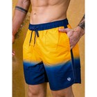 Шорты мужские Isee, размер 50, цвет синий, жёлтый - Фото 1