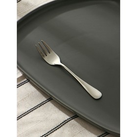 Вилка десертная из нержавеющей стали «Моника», длина 14 см, цвет серебряный