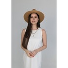 Шляпа женская Isee, размер 54-58, цвет бежевый - Фото 2