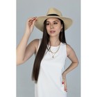 Шляпа женская Isee, размер 54-58, цвет молочный - Фото 1