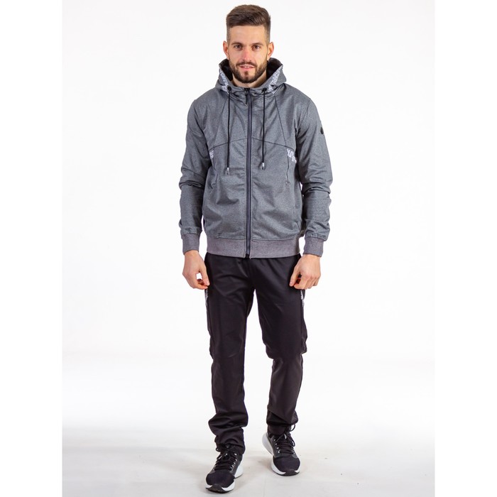 Костюм спортивный мужской Isee, размер 46, цвет серый - Фото 1
