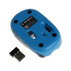 Мышь Gembird MUSW-620, беспроводная, оптическая, 1200 dpi, 1хAAA, USB, синяя - фото 9634672