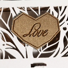 Шкатулка для колец "Стильная", 10 х 9,5 х 2см, МДФ - фото 23910305