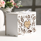 Шкатулка подарочная «Семейный банк для сбора денег. Стильный», 21.5×13.5×17.5, белый - Фото 2