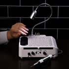 Аппарат для маникюра и педикюра Windigo LMH-04, 80 Вт, 35000 об/мин, с лампой и пылесосом, белый - Фото 3