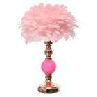 Настольная лампа «Перина» Е27 40 Вт бело-золотой 30×30×42 см - Фото 6