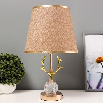 Настольная лампа «Сканди» Е27 40 Вт золото 23×23×41 см