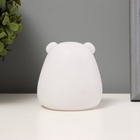 Фигурка светящаяся RISALUX «Панда», LED-ночник, бело-чёрный, 7.5×7×9 см - фото 49982650