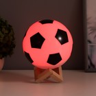 Ночник "Футбольный мяч" LED 3Вт USB АКБ белый 15х15х19 см - фото 9687531