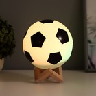 Ночник "Футбольный мяч" LED 3Вт USB АКБ белый 15х15х19 см - Фото 4